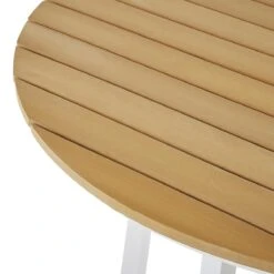 Beliani - CAVOLI - Tuinset Voor 4 - Wit|Beige - Aluminium -Meubels Voor Thuis 9448575