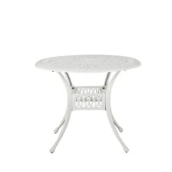 Beliani - ANCONA - Tuinset Voor 4 - Wit - Aluminium -Meubels Voor Thuis 9449020