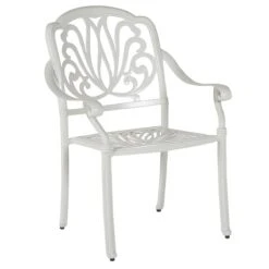 Beliani - ANCONA - Tuinset Voor 4 - Wit - Aluminium -Meubels Voor Thuis 9449030