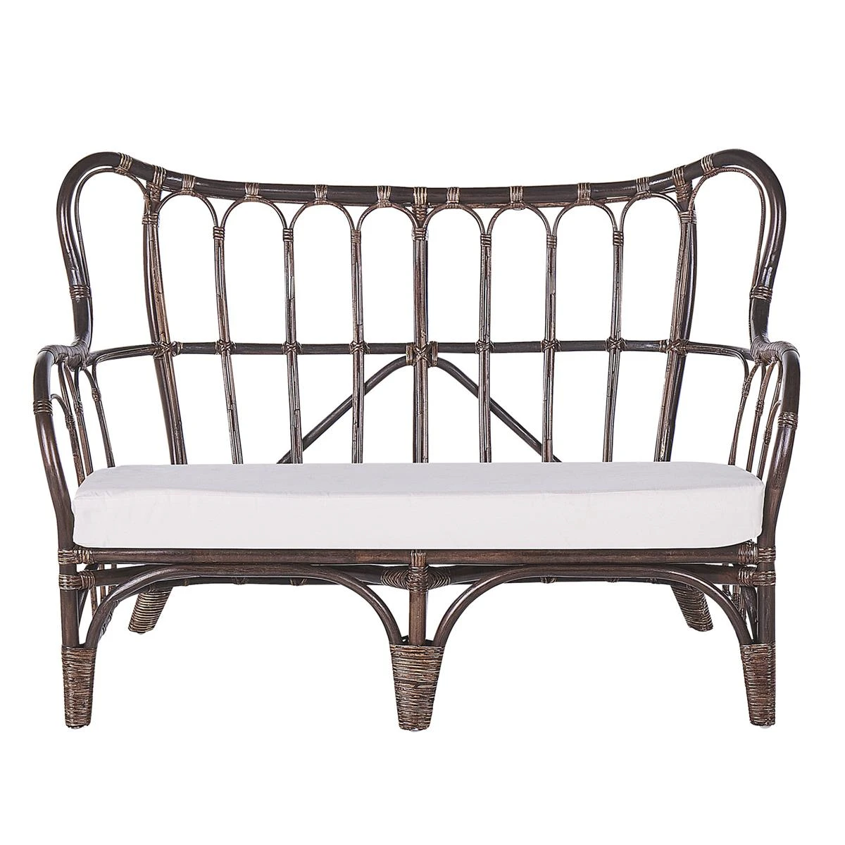 Beliani - BRINDISI - Loungeset Voor 4 - Bruin - Rotan 5 Beliani - BRINDISI - Loungeset Voor 4 - Bruin - Rotan - Afbeelding 3