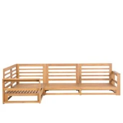 Beliani-TIMOR-Loungeset Voor 4-Lichte Houtkleur-FSC® Acaciahout 23 Beliani-TIMOR-Loungeset Voor 4-Lichte Houtkleur-FSC® Acaciahout -Meubels Voor Thuis 9449222