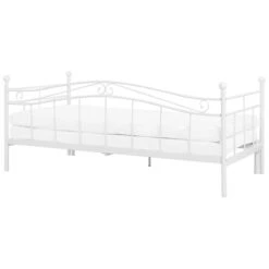 Beliani - TULLE - Onderschuifbed - Wit - 80 X 200 Cm - Metaal -Meubels Voor Thuis 9449736