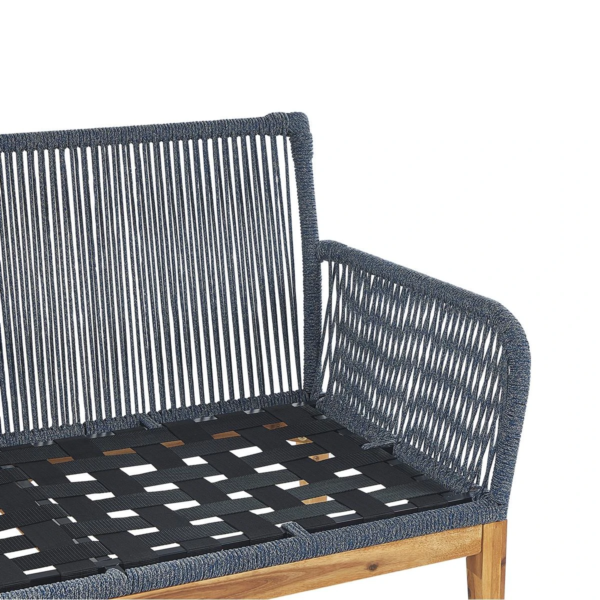 Beliani - MERANO - Loungeset Voor 4 - Wit - Acaciahout 9 Beliani - MERANO - Loungeset Voor 4 - Wit - Acaciahout - Afbeelding 7