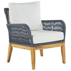 Beliani - MERANO - Loungeset Voor 4 - Wit - Acaciahout 21 Beliani - MERANO - Loungeset Voor 4 - Wit - Acaciahout -Meubels Voor Thuis 9450102