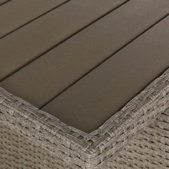 Beliani - FONTI - Loungeset Voor 5 - Natuurlijk - PE Rotan -Meubels Voor Thuis 9450187