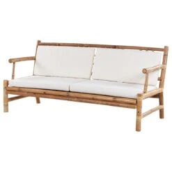 Beliani - RICCIONE - Loungeset Voor 4 - Lichte Houtkleur - Bamboehout -Meubels Voor Thuis 9450245