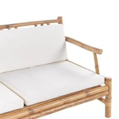 Beliani - RICCIONE - Loungeset Voor 4 - Lichte Houtkleur - Bamboehout -Meubels Voor Thuis 9450250