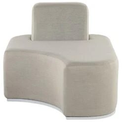 Beliani - FABRO - Loungeset Voor 4 - Grijs - Polyester -Meubels Voor Thuis 9451034