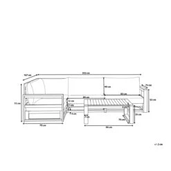 Beliani-TIMOR-Loungeset Voor 4-Lichte Houtkleur-FSC® Acaciahout 25 Beliani-TIMOR-Loungeset Voor 4-Lichte Houtkleur-FSC® Acaciahout -Meubels Voor Thuis 9451223