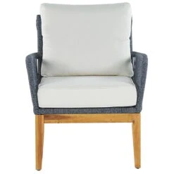 Beliani - MERANO - Loungeset Voor 4 - Wit - Acaciahout 20 Beliani - MERANO - Loungeset Voor 4 - Wit - Acaciahout -Meubels Voor Thuis 9451580