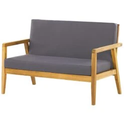 Beliani - PALLANO - Loungeset - Lichte Houtkleur - Acaciahout -Meubels Voor Thuis 9453952