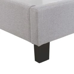 Beliani-POITIERS -Tweepersoonsbed-Lichtgrijs-160 X 200 Cm-Polyester -Meubels Voor Thuis 9455186