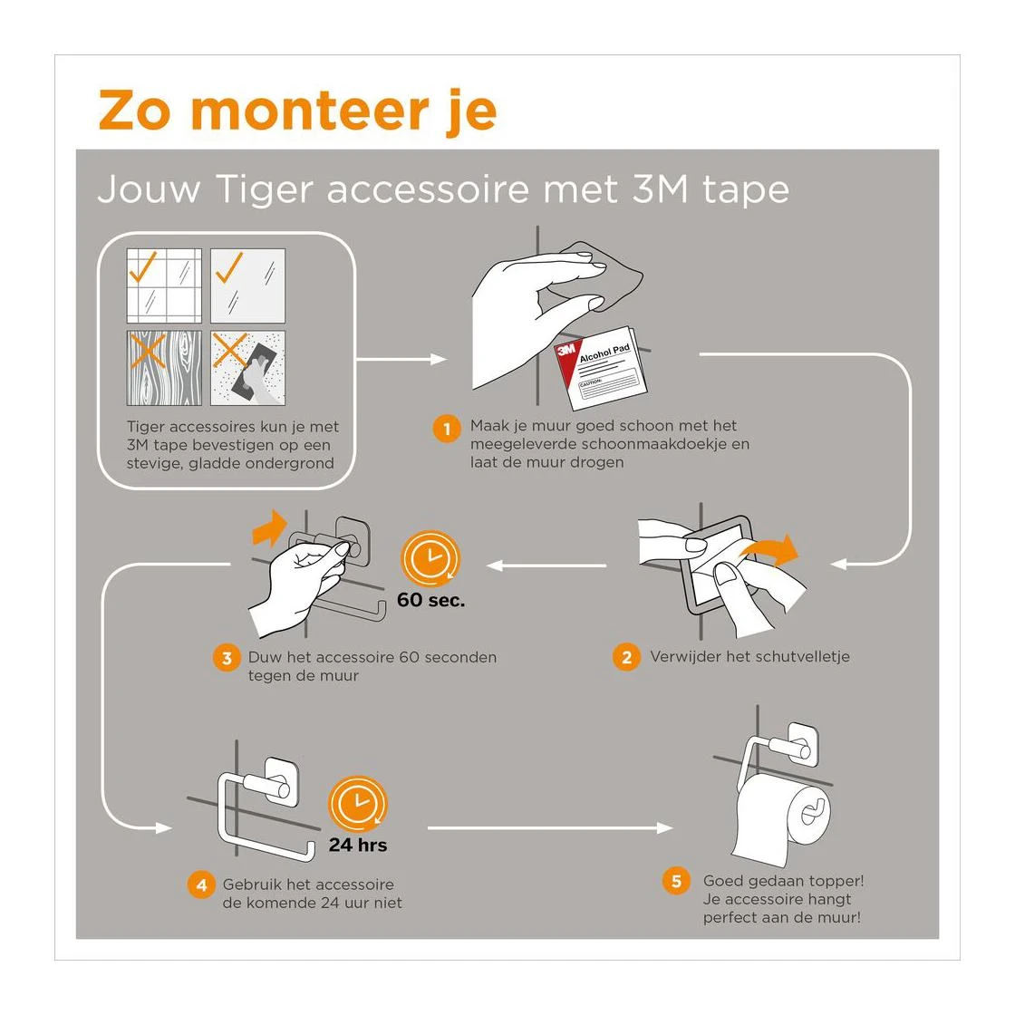 Tiger Colar Toiletrolhouder Met Planchet 10 Tiger Colar Toiletrolhouder Met Planchet - Afbeelding 8