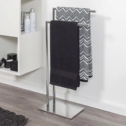 Sealskin Tube Vrijstaand 2-armig Handdoekrek - Chroom 15 Sealskin Tube Vrijstaand 2-armig Handdoekrek - Chroom -Meubels Voor Thuis 9457437