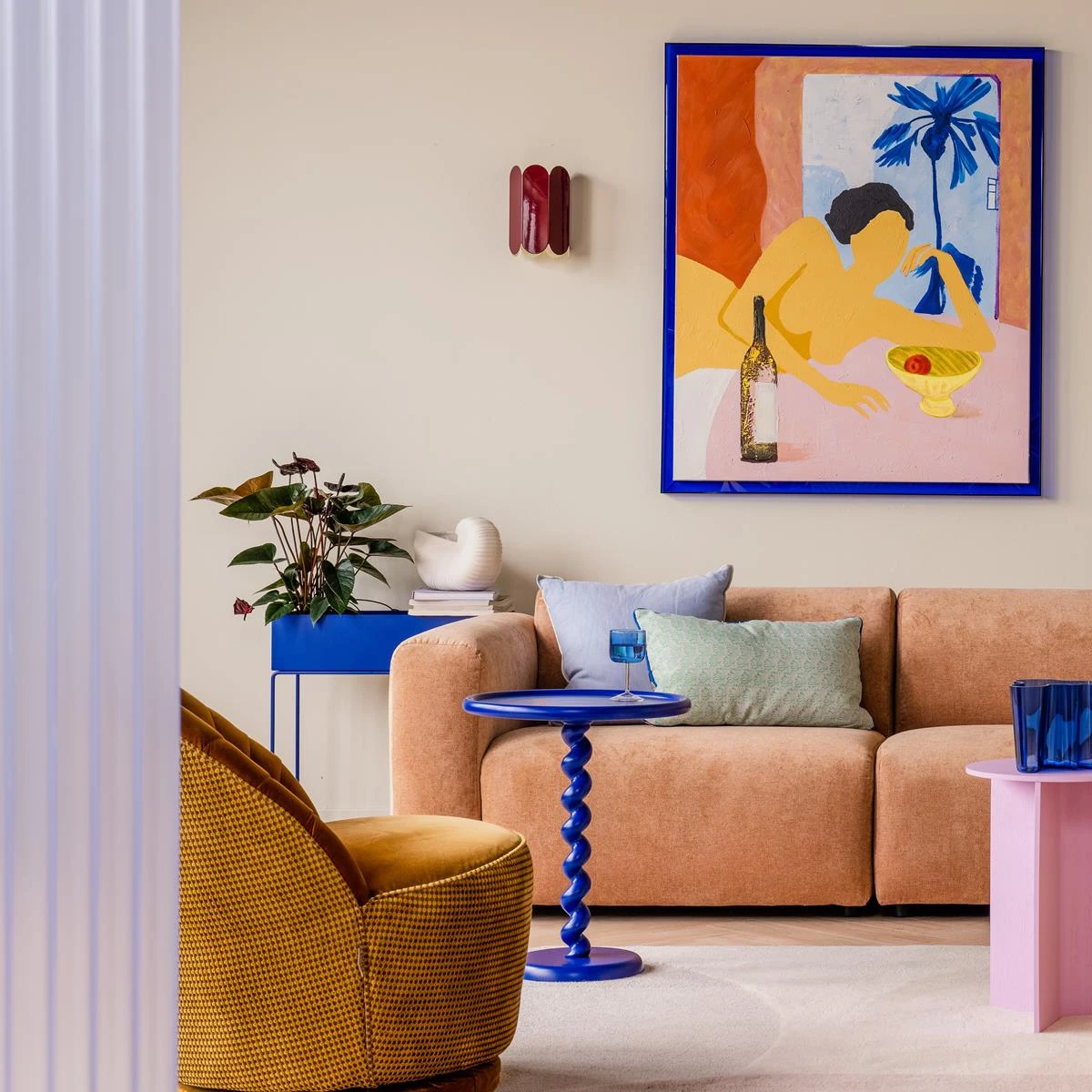 Ferm LIVING Plant Box Plantentafel - Bright Blue 4 Ferm LIVING Plant Box Plantentafel - Bright Blue - Afbeelding 2