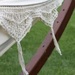 Vivere Double Cotton Hangmat Met Standaard -Meubels Voor Thuis 9458658