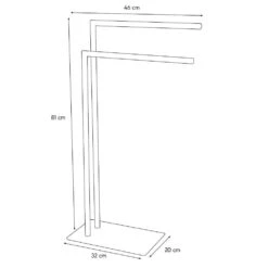 Sealskin Tube Vrijstaand 2-armig Handdoekrek - Chroom 21 Sealskin Tube Vrijstaand 2-armig Handdoekrek - Chroom -Meubels Voor Thuis 9463251