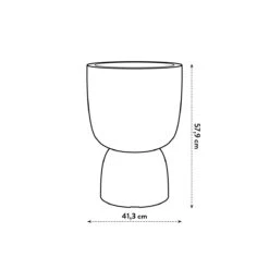 Elho Pure Coupe Bloempot Ø 41 Cm - Black -Meubels Voor Thuis 9465157