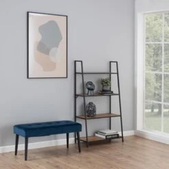 MOOS Iza Bankje - Donkerblauw -Meubels Voor Thuis 9465585