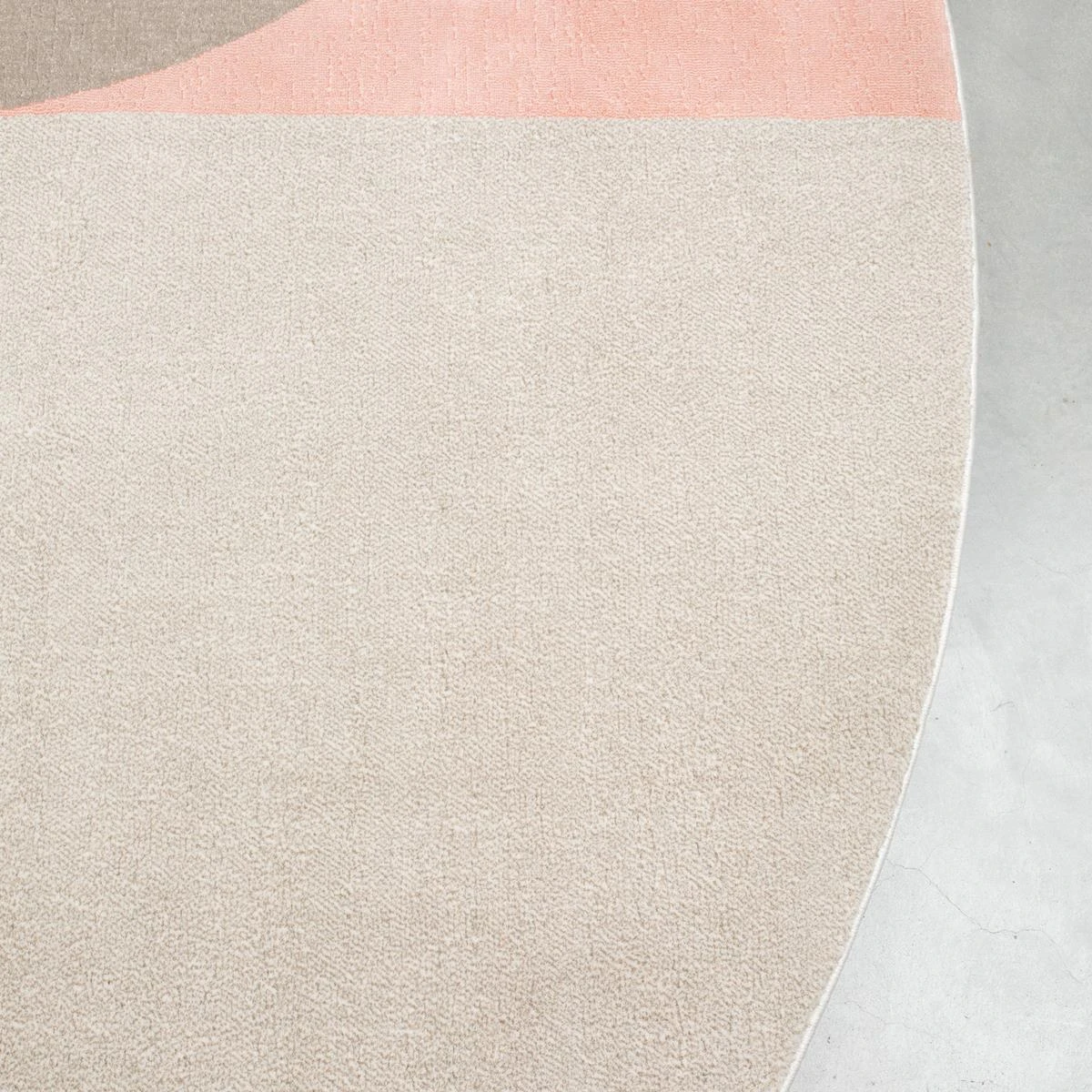 Zuiver Hilton Vloerkleed Ø 240 Cm - Roze 5 Zuiver Hilton Vloerkleed Ø 240 Cm - Roze - Afbeelding 3