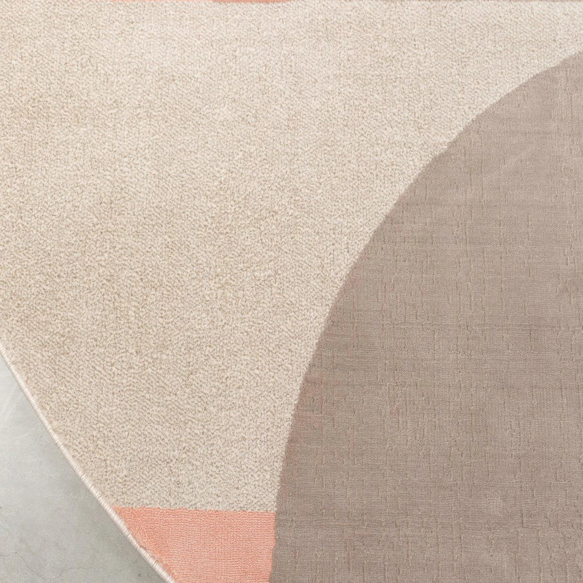 Zuiver Hilton Vloerkleed Ø 240 Cm - Roze 6 Zuiver Hilton Vloerkleed Ø 240 Cm - Roze - Afbeelding 4