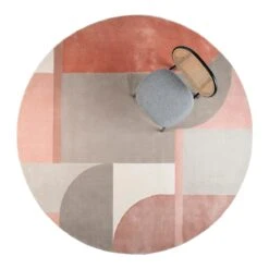 Zuiver Hilton Vloerkleed Ø 240 Cm - Roze 19 Zuiver Hilton Vloerkleed Ø 240 Cm - Roze -Meubels Voor Thuis 9465660