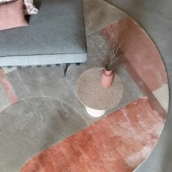 Zuiver Hilton Vloerkleed Ø 240 Cm - Roze 22 Zuiver Hilton Vloerkleed Ø 240 Cm - Roze -Meubels Voor Thuis 9465669