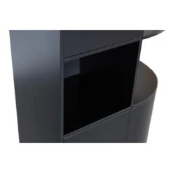 WOOOD Exclusive Finca Opbergkast Rond Rechts - Zwart - 210x78x40 -Meubels Voor Thuis 9465876