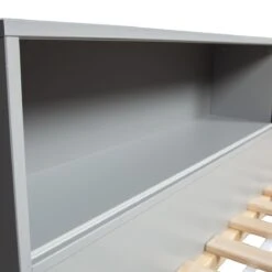 Woood Connect Hoekbed 90 X 200 Cm - Grijs -Meubels Voor Thuis 9468256