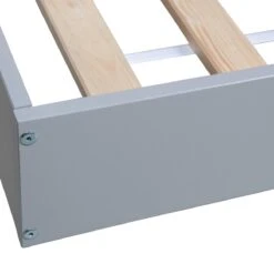 Woood Connect Hoekbed 90 X 200 Cm - Grijs -Meubels Voor Thuis 9468257