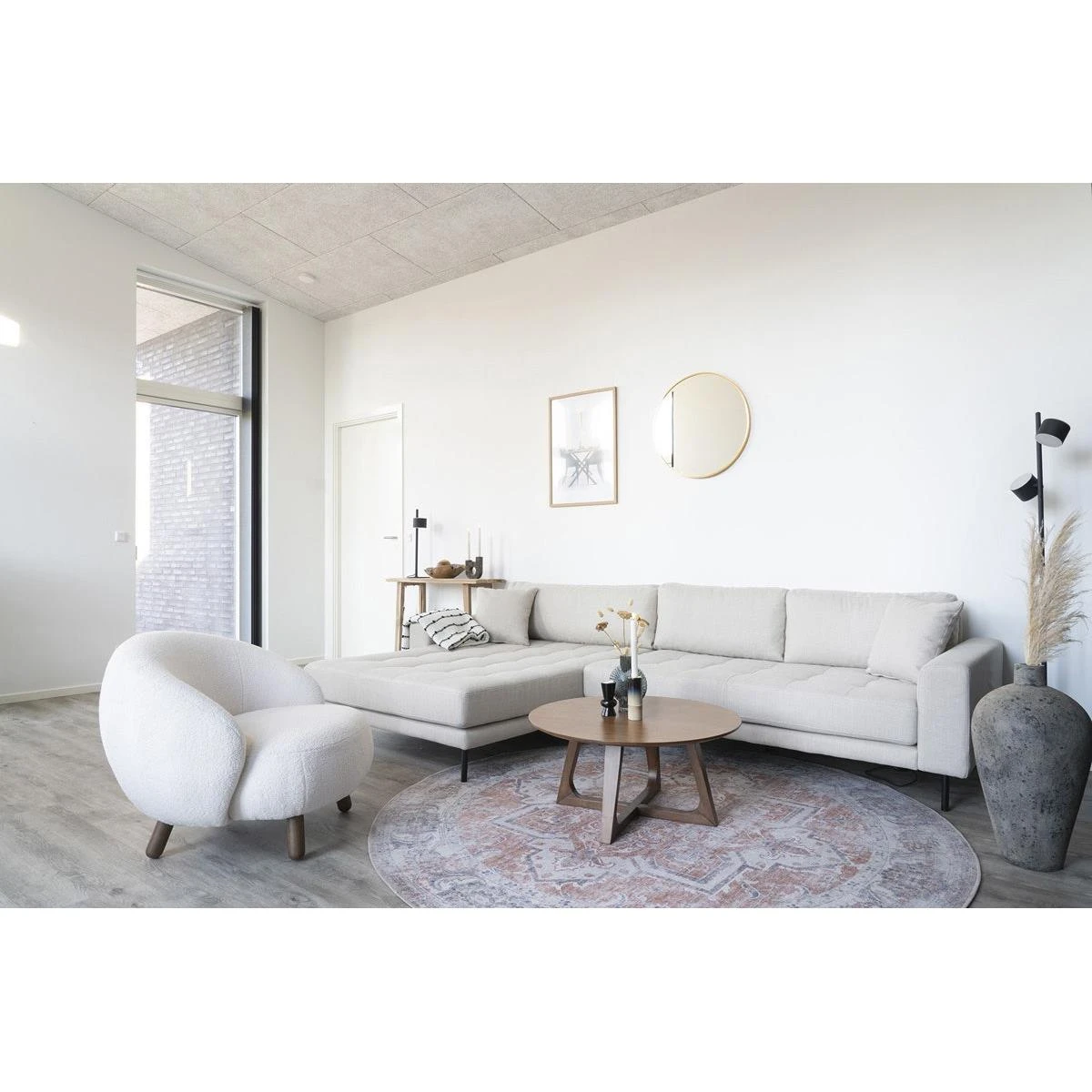 Artichok Valerie Vloerkleed Oranje - Ø 200 Cm 4 Artichok Valerie Vloerkleed Oranje - Ø 200 Cm - Afbeelding 2