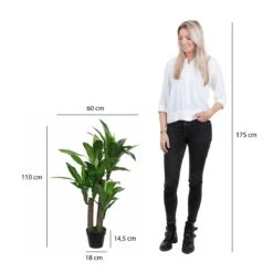 Mica Decorations Dracaena Kunstplant H110 Cm -Meubels Voor Thuis 9469652