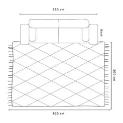 HAY Peas Vloerkleed 200 X 300 Cm - Soft Grey -Meubels Voor Thuis 9472394