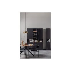 WOOOD Exclusive Finca Opbergkast - Zwart - 210x39,5x40 -Meubels Voor Thuis 9473770