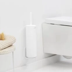 Brabantia MindSet Toiletborstel Met Houder - Mineral Fresh White -Meubels Voor Thuis 9473801