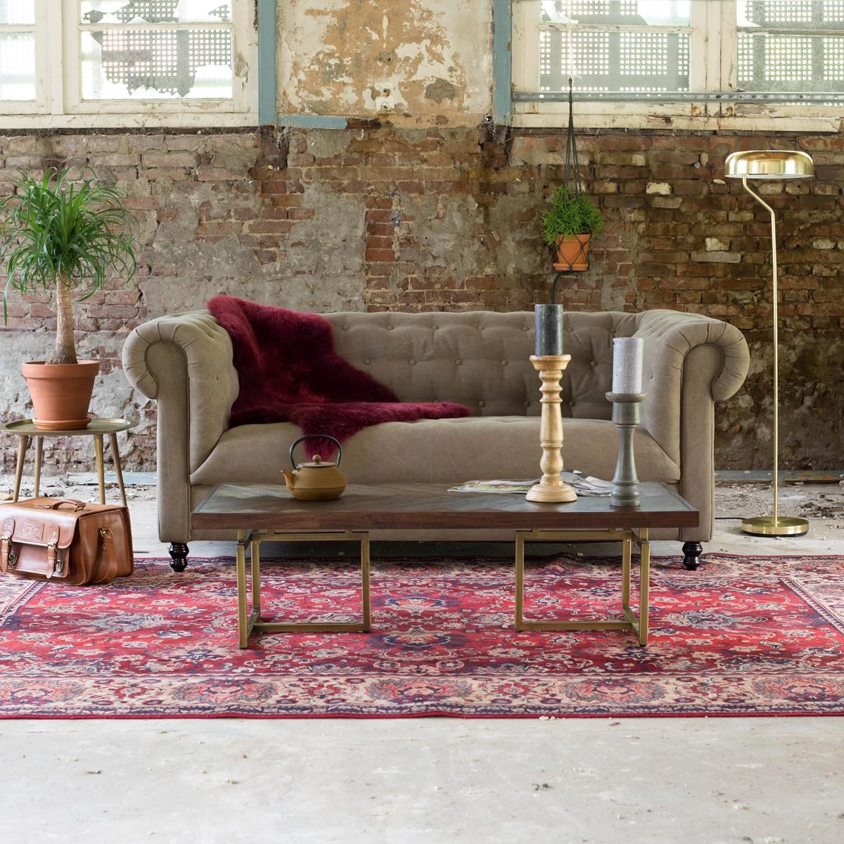 Dutchbone Bid Vloerkleed 200 X 300 Cm - Rood 6 Dutchbone Bid Vloerkleed 200 X 300 Cm - Rood - Afbeelding 4