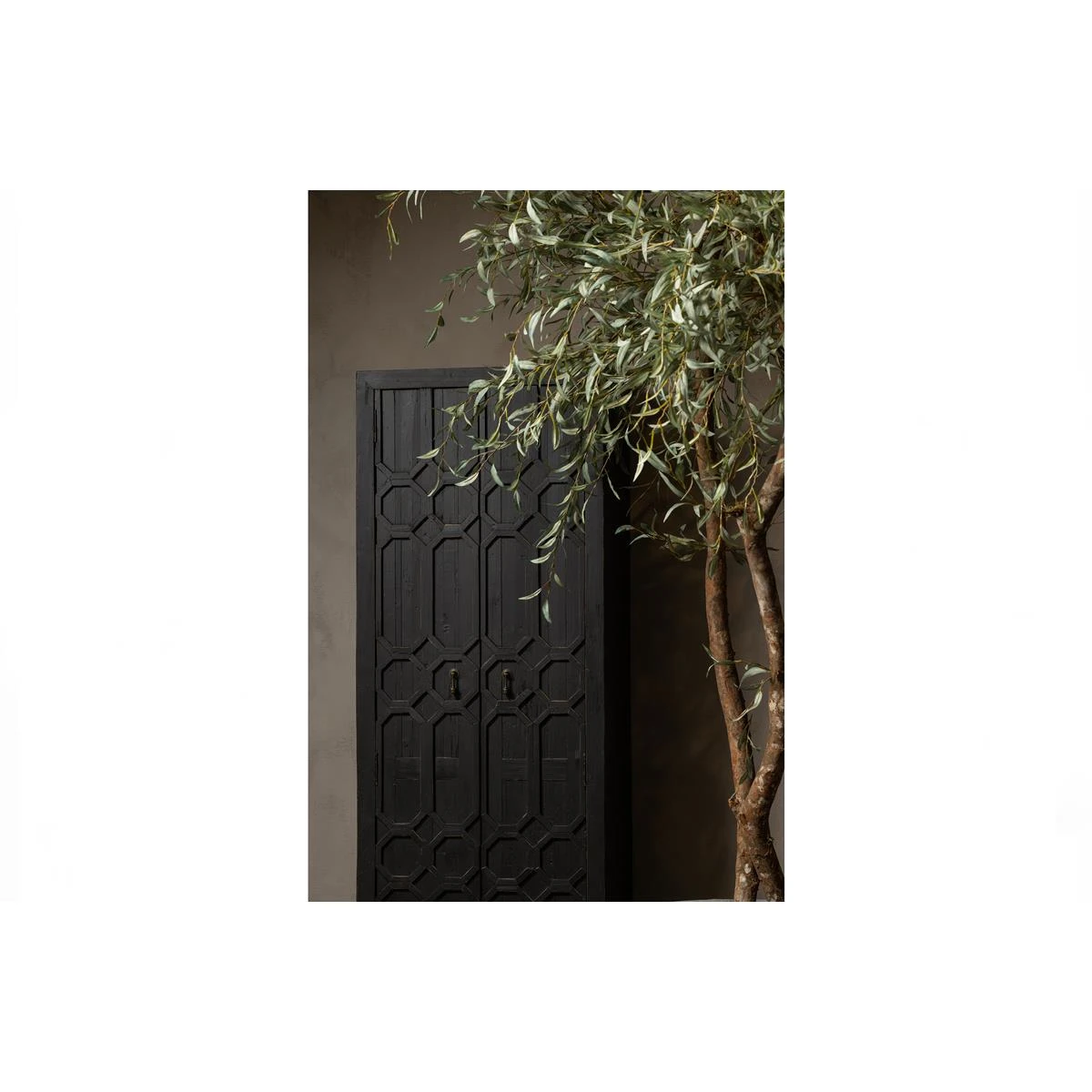 BePureHome Bequest Hoge Kast - Hout - Zwart - 210x60x40 4 BePureHome Bequest Hoge Kast - Hout - Zwart - 210x60x40 - Afbeelding 2