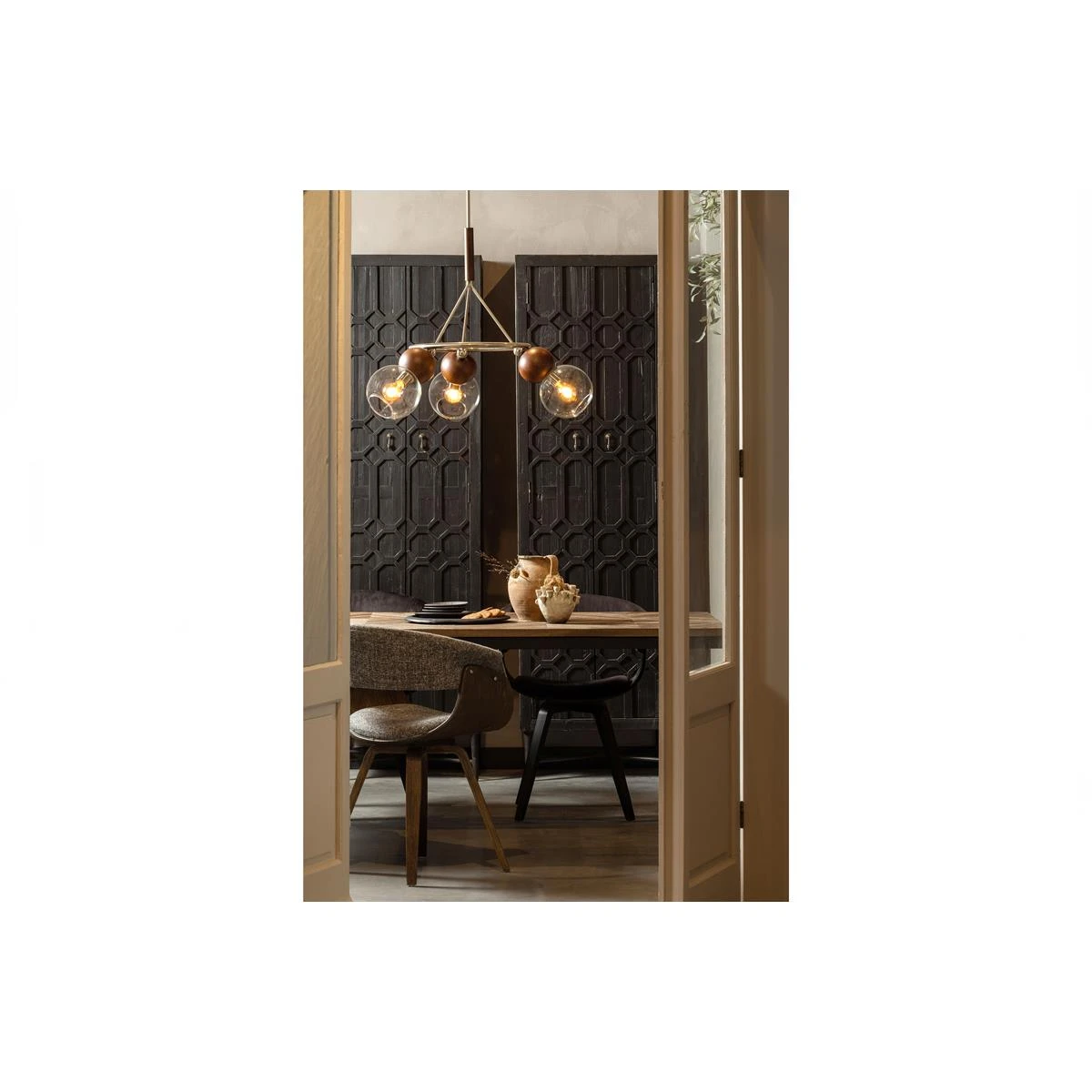 BePureHome Bequest Hoge Kast - Hout - Zwart - 210x60x40 6 BePureHome Bequest Hoge Kast - Hout - Zwart - 210x60x40 - Afbeelding 4