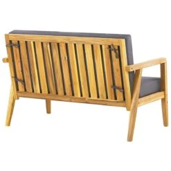 Beliani - PALLANO - Loungeset - Lichte Houtkleur - Acaciahout -Meubels Voor Thuis 9478322