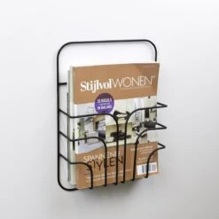 LOFT42 Rowan Tijdschriftenrek - Zwart - Metaal -Meubels Voor Thuis 9478740