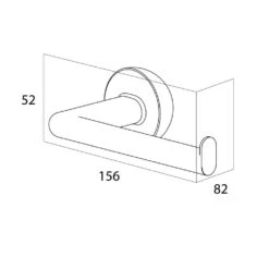 Tiger Cooper Toiletrolhouder L-vorm - RVS -Meubels Voor Thuis 9483696