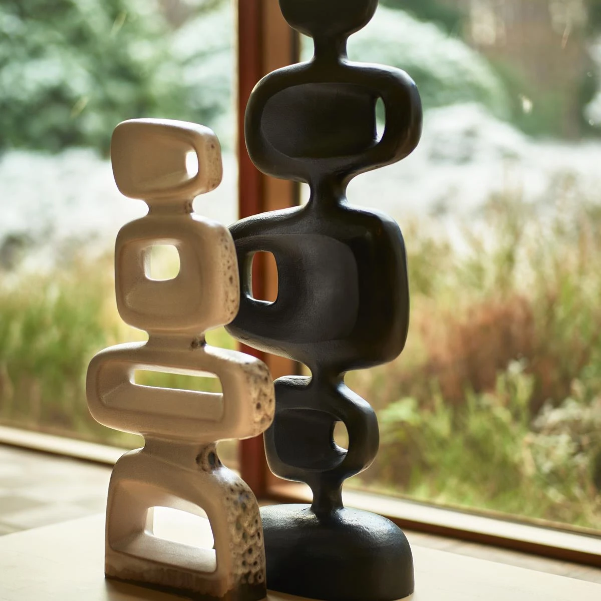 HKliving Sculpture Ornament - Reactive Brown 5 HKliving Sculpture Ornament - Reactive Brown - Afbeelding 3