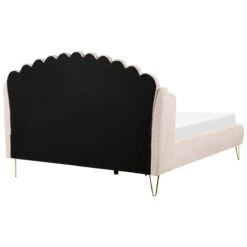 Beliani - AMBILLOU - Bed - Lichtbeige - 160 X 200 Cm - Polyester -Meubels Voor Thuis 9484464