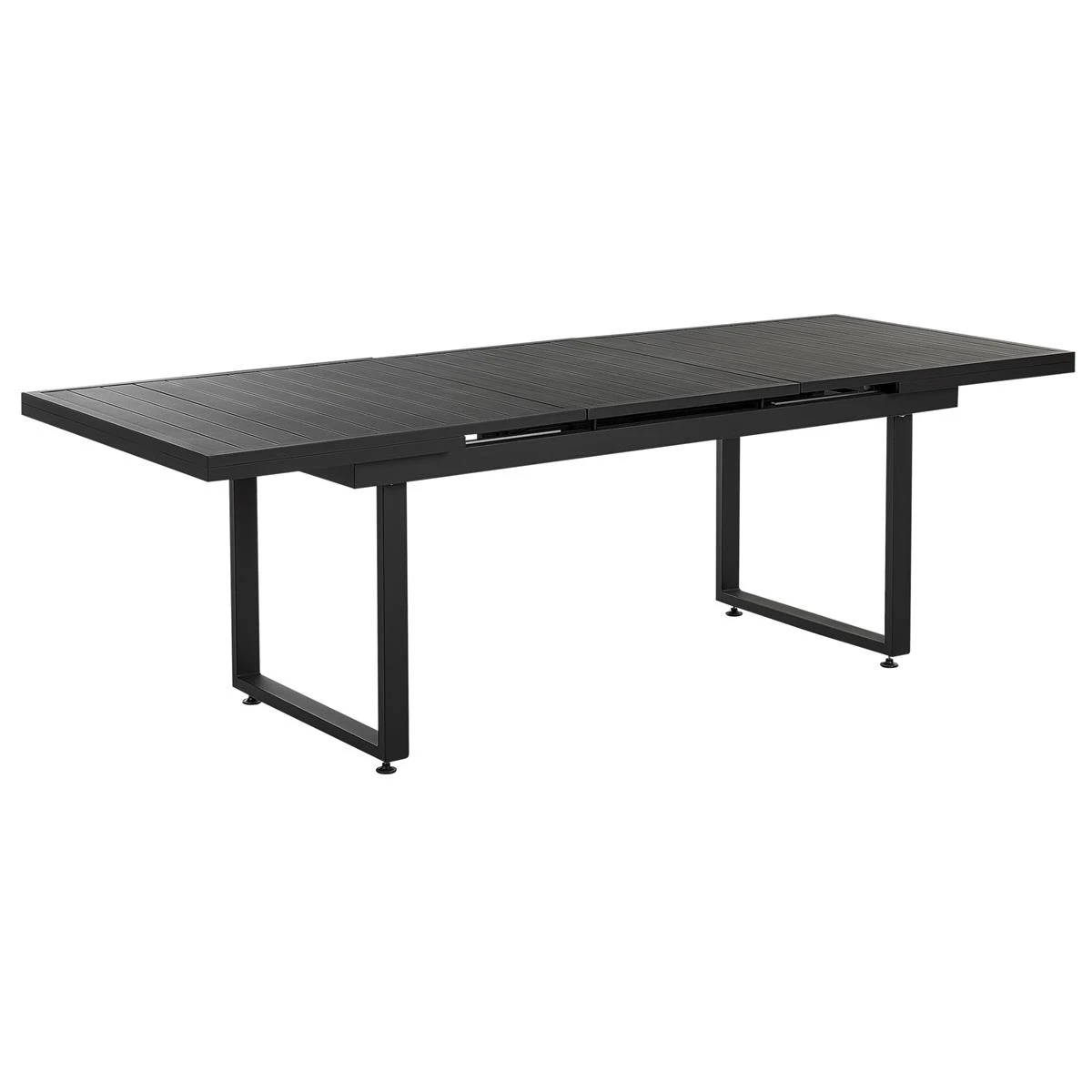 Beliani - VALCANETTO|TAVIANO - Tuinset Voor 6 - Zwart - Aluminium 7 Beliani - VALCANETTO|TAVIANO - Tuinset Voor 6 - Zwart - Aluminium - Afbeelding 5