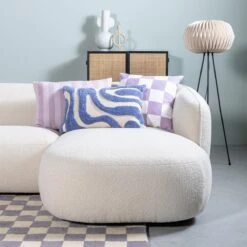 By FonQ Sierkussen Set Van 3 - Wave - Check - Linen Stripe -Meubels Voor Thuis 9487522 1