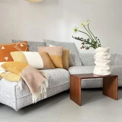 Malagoon Festivity Wool Sierkussen - Yellow -Meubels Voor Thuis 9487684