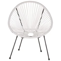 Beliani - ACAPULCO II - Bistroset Voor 2 - Wit - PE Rotan -Meubels Voor Thuis 9487758