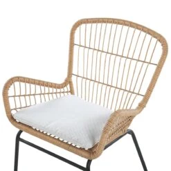 Beliani - LABICO - Bistroset Voor 2 - Natuurlijk - PE Rotan -Meubels Voor Thuis 9487832