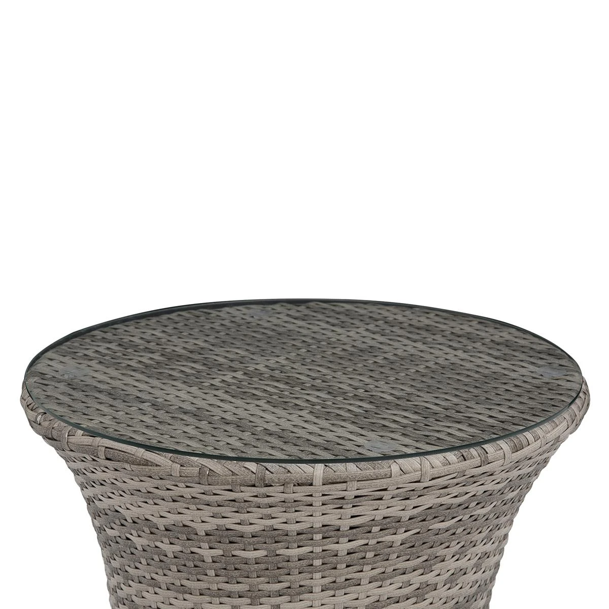 Beliani - CAPRI - Bistroset Voor 2 - Grijs - PE Rotan 8 Beliani - CAPRI - Bistroset Voor 2 - Grijs - PE Rotan - Afbeelding 6