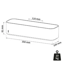 Tiger 2-store Badkamer Wandrek - Wit -Meubels Voor Thuis 9488200